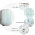 thumbnail image 5 of Small Stall Shower Curtain 36x78 Inch Narrow Half Size Coastal Ocean Bath Curtains Bathroom Decor Modern Minimalist Sea Waves Striped Art Waterproof Fabric Shower Curtain Set with Hooks 36 Inch, 5 of 6
