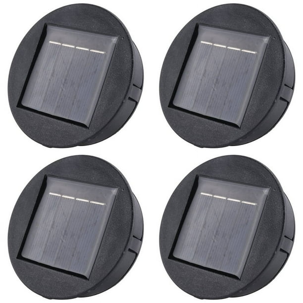 4X Smart Garden Solar Powered Replacement Round LED Light Box Caja de BateríA Solar CéLulas Solares Li-Ion Cargador de BateríA
