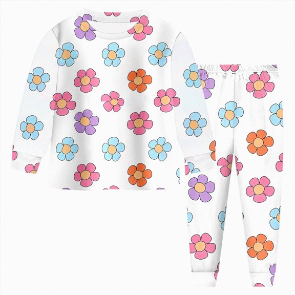 boobe Baby Girl Fall Winter Outfits Toddler Clothes Long Sleeve Floral Graphic Crewneck Sweatshirt Joggers Pants Set