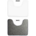 thumbnail image 6 of Purple Rose 3 Piece Bathroom Rug Set Bath Mat Set 2 Piece and Toilet Lid Cover and Tank Cover Set Mats Shower Mats for Bathroom Tub Toilet Machine Washable for Floor, 6 of 6