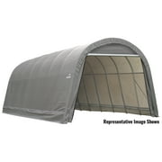 Sheltercoat 15 X 28 Ft. Wind And Snow Rated Garage Round Grey Std