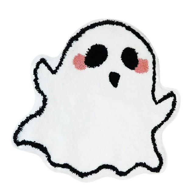 Tapis d'Entrée Intérieur Citrouille d'Halloween pour Porte d'Entrée, Décorations, Tapis Doux Style Ferme