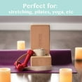 thumbnail image 4 of Peace Yoga Set of 2 Cork Wood Yoga Blocks with Premium Designs - Elephant, 4 of 7