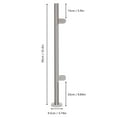 thumbnail image 2 of 304 Stainless Steel Railing Post for Balcony Guardrails, Attic Guardrails, Staircase Guardrails Large 3.74-inch Base with Pre-drilled Holes, 2 of 21
