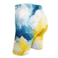 thumbnail image 3 of Generic Women Yoga Shorts Summer Casual Trendy Tummy Control Short Tie-Dye Printed Slim Fit Athletic Leggings Workout Shorts, 3 of 4