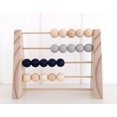 thumbnail image 3 of Decodeary Wood Abacus Toy Beads Counting Playthings Simple Design Early Education Math Learning Toys Educational Prop Home Decoration Blue, 3 of 9
