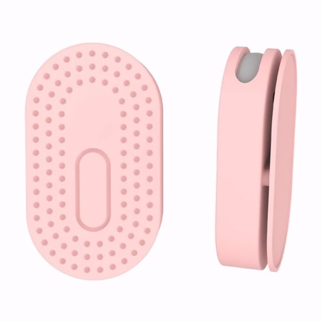Durable Shell Waterproof Shockproof Protective Cover Holder Case with Adhesive Sticker Silicone Tracker Holder PINK