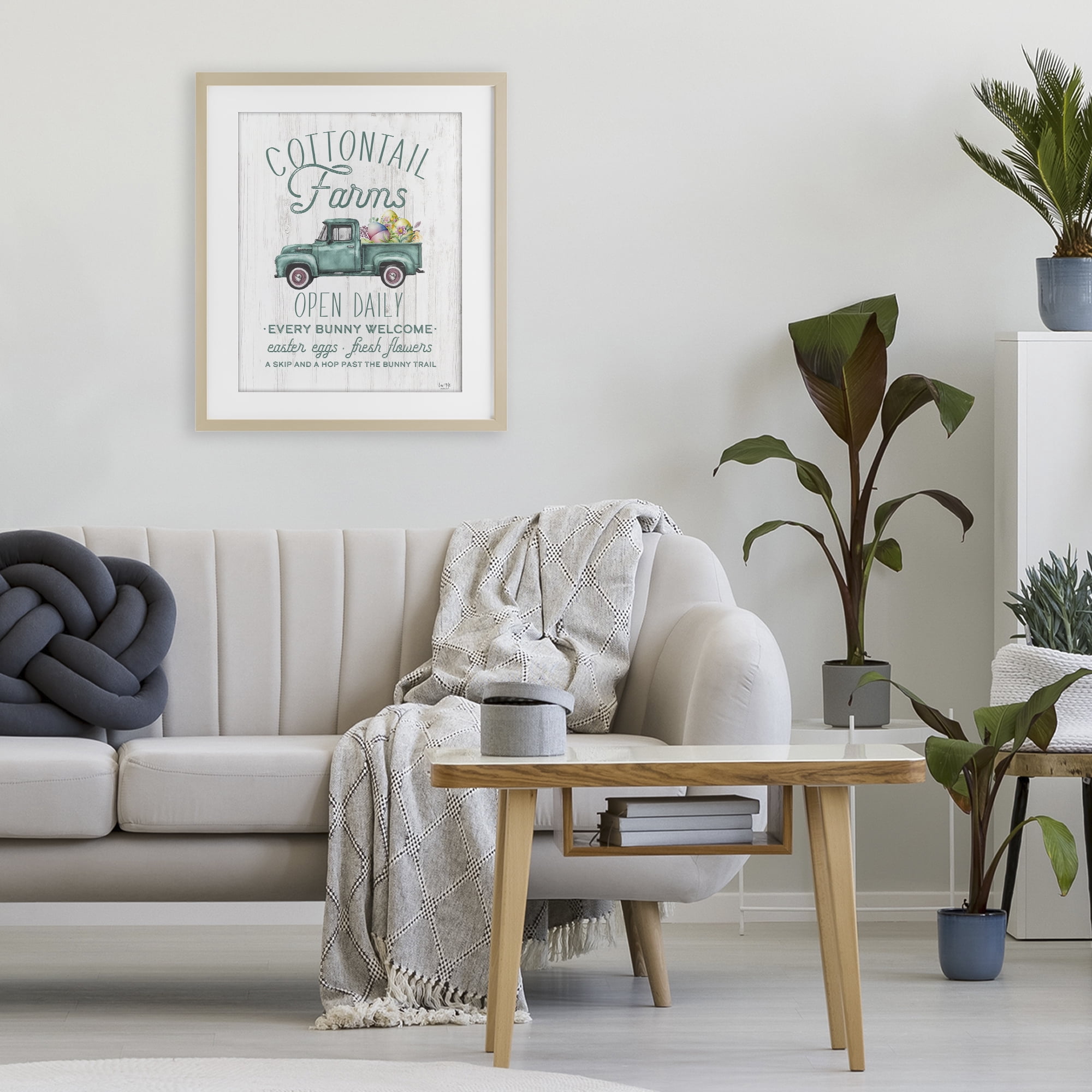 Stupell Industries Antique Cottontail Farms Birch Framed Print Under Glass, design by Lux + Me Designs