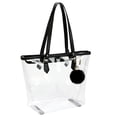thumbnail image 1 of Bolso de hombro MICOM, bolso grande transparente negro transparente, 1 of 7