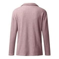 thumbnail image 4 of Quarter Zip Sweaters for Women Knit Long Sleeve Pullover Sweater Business Casual Fall Outfits, 4 of 9