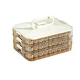 thumbnail image 1 of Preservation Box High Capacity Good Sealing Moisture-Proof Anti-stick 3D Frosted Bottom Food Organizer Timekeeping Quick Froze Dumpling Storage Box for Kitchen, 1 of 8