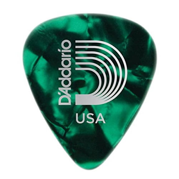 D'Addario Planet Waves Celluloid Guitar Green Pearl Guitar Picks 10 Pack