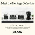thumbnail image 5 of Open Box Haden Heritage 12 Cup Retro Coffee Maker Machine, Black/Chrome, 5 of 9
