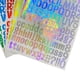 thumbnail image 5 of Pegatinas de Números Del Alfabeto Holográfico Colorido, Calcomanías de Vinilo, Letreros Artesanales Decorativos DIY, Fabricación de Tarjetas, Ventana perfecl pegatinas de purpurina, 5 of 5