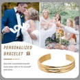 thumbnail image 5 of DESIGNICE Gold Bangles for Women Geometric Design Bangle Bracelets Opening Gold Arm Cuff for Women Sister Gifts Gold, 5 of 7