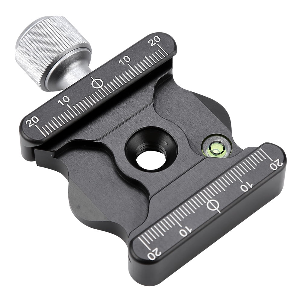 Pince De Plaque à Libération Rapide – Alliage Aluminium, 3/8", Niveau à Bulle Intégré, Compatible Arca Swiss, RRS, Etc. - 4