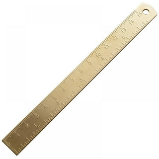 Fiskars Metal Ruler for Measuring, 12 Ruler, School Supplies, Metallic  Blue 