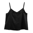 thumbnail image 3 of Amazhiyu Womens Linen Camisole Tank Top V-Neck Sleeveless Loose Adjustable Strap Casual Summer Cami Tops, 3 of 6