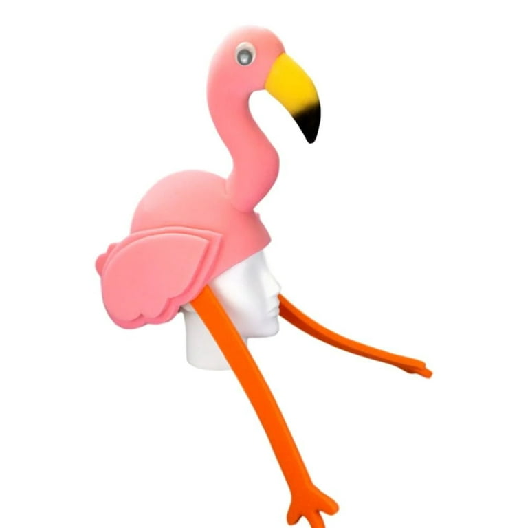 Flamingo Embroidered Straw Hat Pom Poms Wide Brim Breathable - Temu