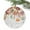 Gray, variant on Autumn Maple Leaves Thanksgiving Pumpkins Christmas Ceramic Ornament 2025,3" Round Xmas Tree Hanging Accessories with Gold Ribbon