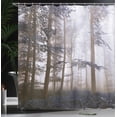 thumbnail image 3 of Ambesonne Forest Shower Curtain, Autumnal Fall Nature Woods, 69"Wx75"L, Dark Indigo, 3 of 4