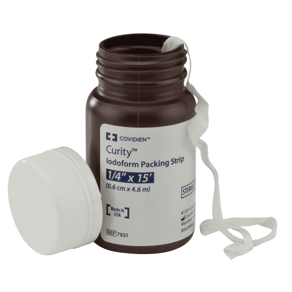 Curity Iodoform Packing Strip 1/4 Inch x 5 Yards