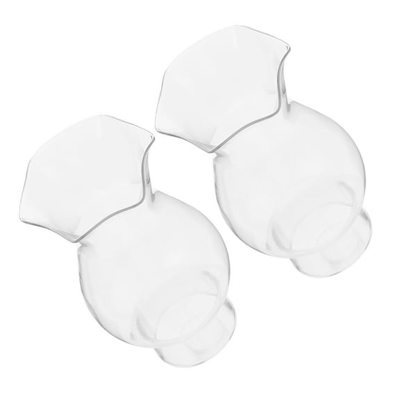 GOOHOCHY 2pcs Oil Lamp Glass Chimney Glass Kerosene Lantern Replacement Vintage Oil Lamp Glass Globe for Home Decor Camping and Outdoor Use