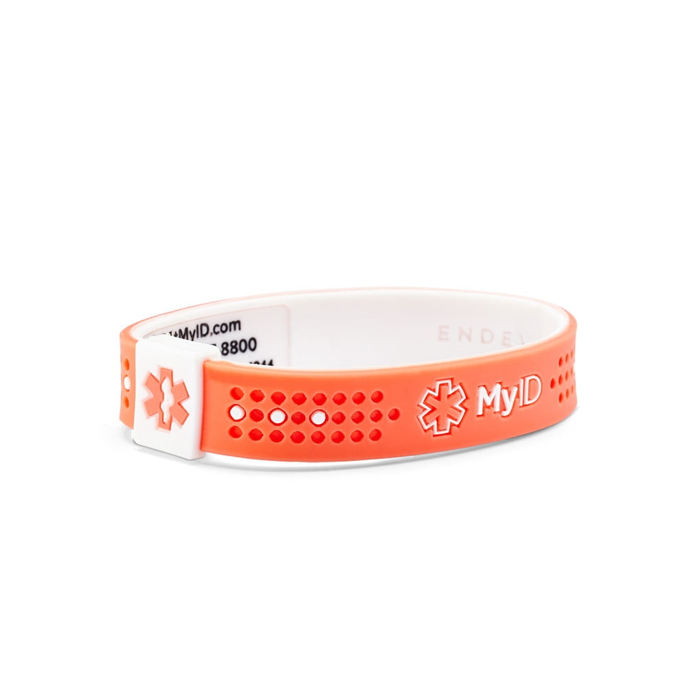 The MYID HIVE is a silicone bracelet with a unique QR code