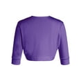 thumbnail image 4 of Sunisery Women Open Front Cardigan Short Sleeve Shrug Cotton Bolero Cropped Sweaters, 4 of 6
