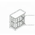 thumbnail image 7 of LED Curio Display Cabinet,Antique Display Cabinet with Adjustable Glass Shelves and Lattice Doors,Retro Design Bookcase and Storage Cabinet for Living Room,Entryway and Study Room,Dark Oak, 7 of 7