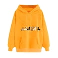 thumbnail image 2 of WJHWSX Womens Hoodies,Hoodies for Women,Comfort Fit,Easy Care,Polyester,Yellow,2XL(US:12), 2 of 5