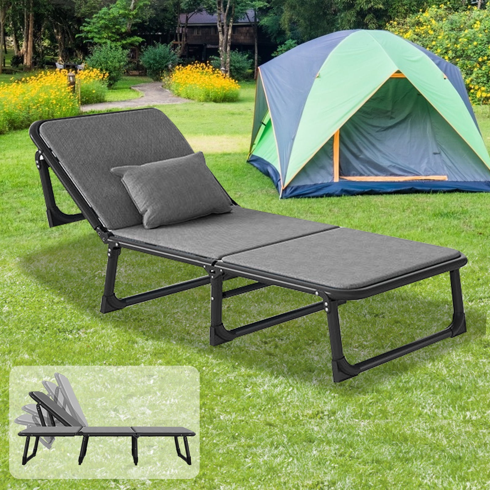 Foldable Reclining Beach Chaise Lounge Chair for Malaysia Ubuy