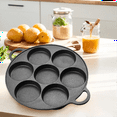 thumbnail image 4 of 7 Hole Egg Pancake Steak Pan Cast Iron Non-Stick Kitchen Cooking Ham Pan Breakfast Maker Cookware Omelet Pancake, 4 of 7