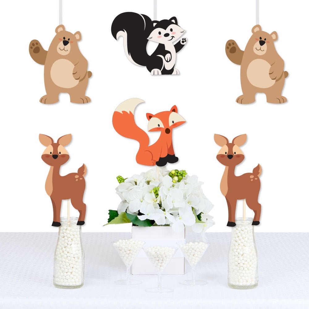 Stay Wild Forest Animals Bear Deer Skunk And Fox Decorations Diy Woodland Baby Shower Or Birthday Party Essentials Walmart Com Stay Wild Forest Animals Bear Deer Skunk And Fox Decorations Diy Woodland Baby Shower Or Birthday Party Essentials Walmart Com