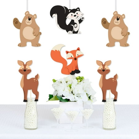 Stay Wild - Forest Animals - Bear, Deer, Skunk and Fox Decorations DIY Woodland Baby Shower or Birthday Party Essentials