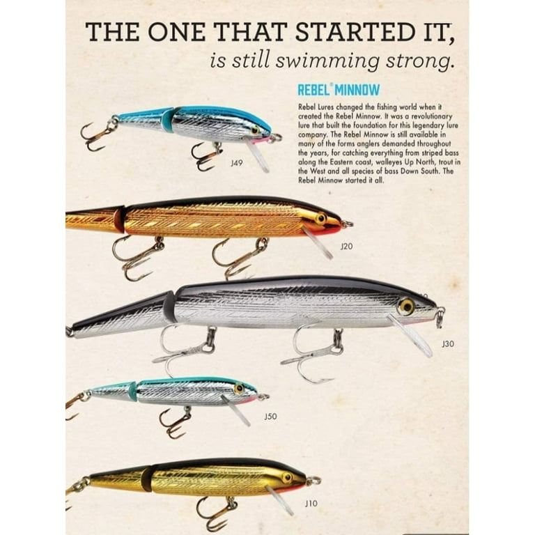 Rebel Jointed Minnow 4.5 Silver-Blue