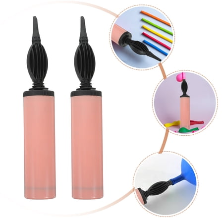 Toddmomy 2Pcs Pink Inflator Pump Compact Design for Balloon and Inflatable Bag Handheld