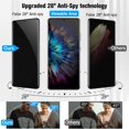 thumbnail image 2 of [2+2 Pack] For Galaxy S21 Ultra 5G Privacy Screen Protector, 2 Pack TPU Film & 2 Pack Tempered Glass Camera Lens Screen Protector, 2 of 5