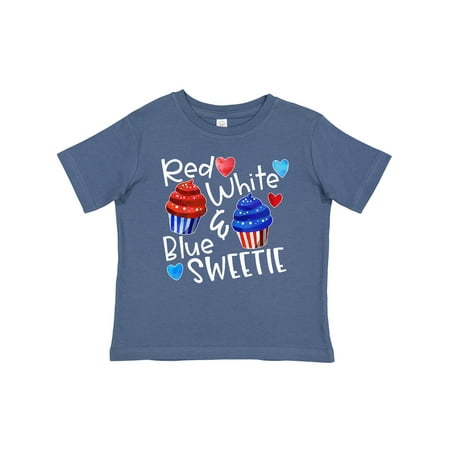 

Inktastic 4th of July Red White and Blue Sweetie Cupcakes and Stars Gift Baby Boy or Baby Girl T-Shirt