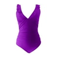 thumbnail image 5 of Duoif Women's Slimming and Shielding Two Swimsuit for Women with Straps Womens Swimsuits Tummy Control Swimsuits for Women Purple XL, 5 of 5