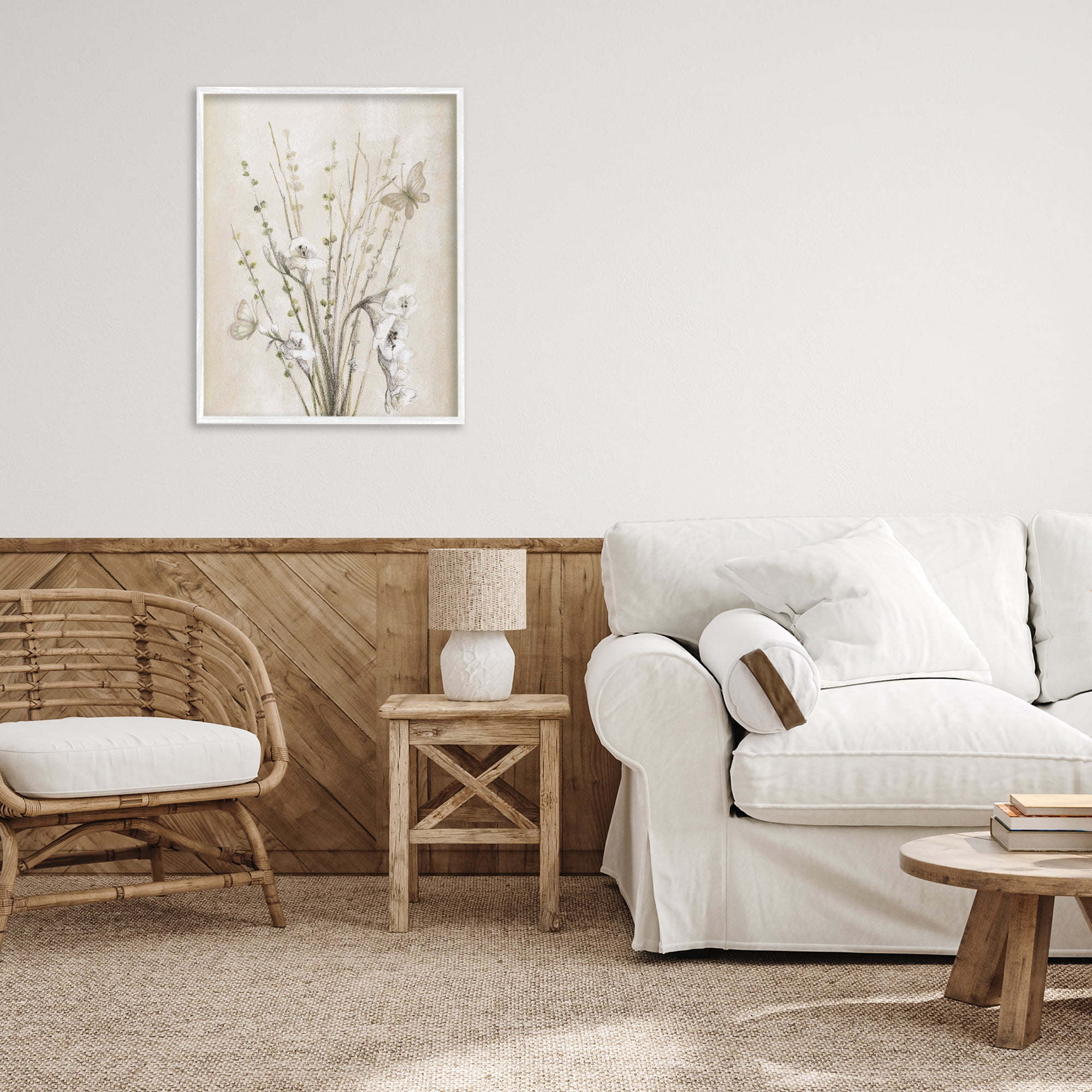 Stupell Industries Fresia & Date Branch White Framed Giclee Art, design by Lanie Loreth