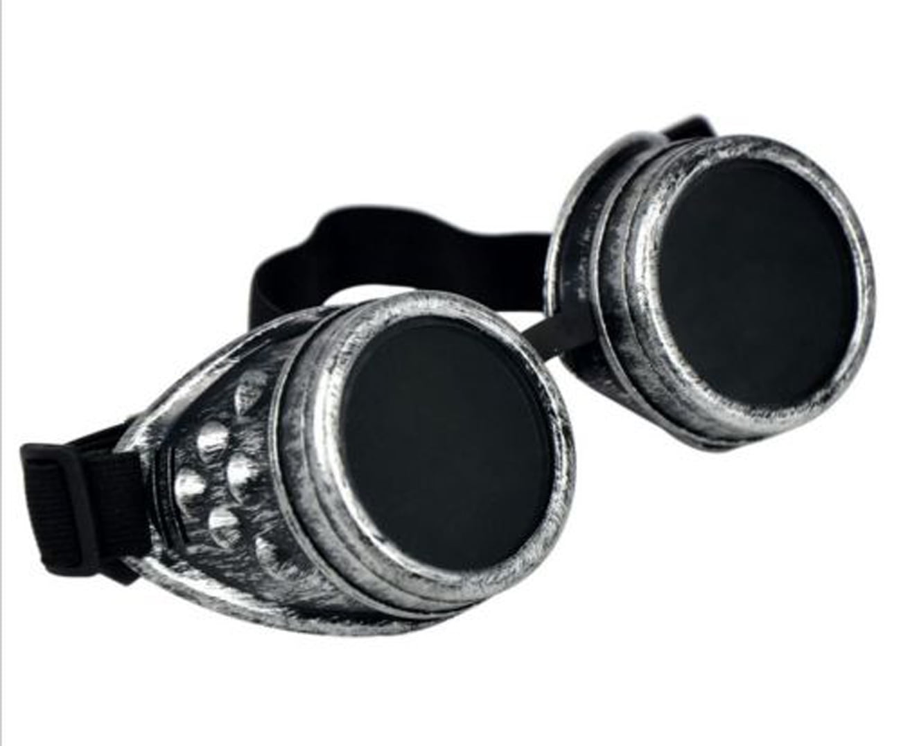 SAYFUT Steampunk Goggles Welding Gothic Glasses Black Glass Lenses For