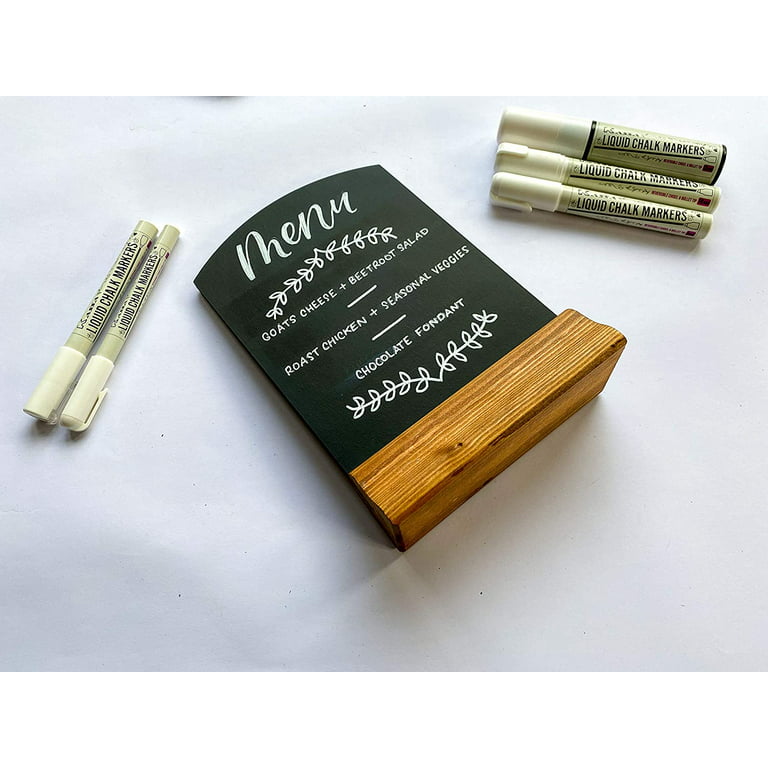 Kassa Bundle of Writing Instrument, Pastel Chalk Markers (12 Pastel Colors)  & Chalkboard Contact Paper Roll (8 Feet w/ 5 Chalks)