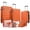 Orange, variant on 9 Piece Luggage Sets, Hard 20 24 28 inch Luggage with 6 Pieces Organize Bags Travel Suitcases Sets with Wheels, Rose