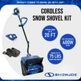 thumbnail image 5 of Snow Joe 24V 4Ah Cordless Snow Shovel Kit, Driveway Winter Snow Removal, Blue, 24V-SS13, 5 of 14
