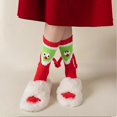 thumbnail image 4 of Christmas Santa Holding Hands Socks for Women High Elastic Soft Breathable Socking Birthday Chirstmas Gift, 4 of 5