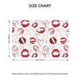 thumbnail image 2 of Placemats Set of 4 / 6, Red Lips Placemats for Dining Table Indoor/Outdoors Heat Resistant Washable Placemats 18" x 12", 2 of 8