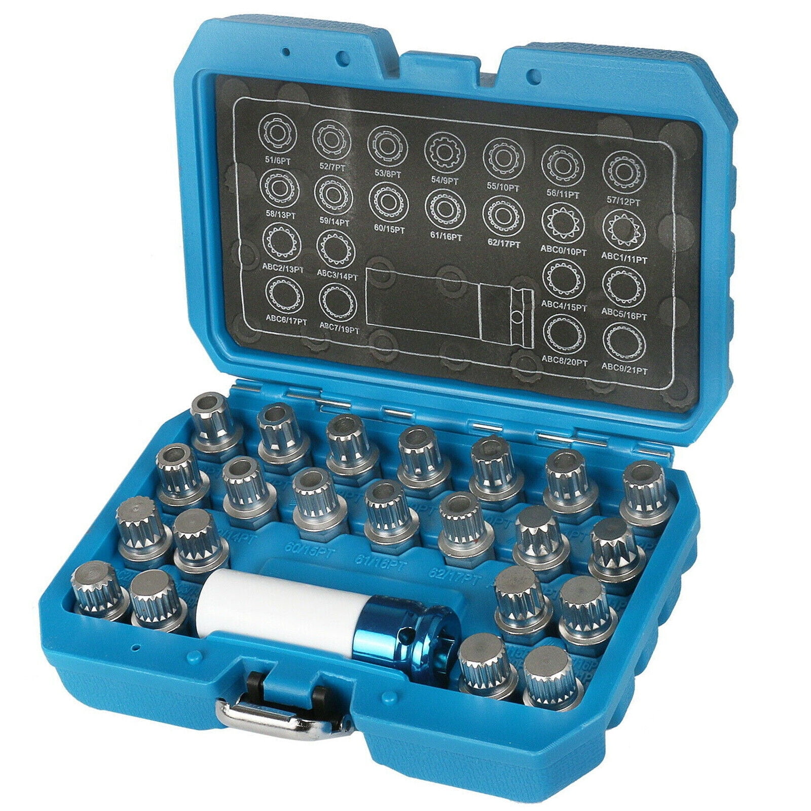 23pcs Wheel Lock Lug Nut Remover Kit Automotive AntiTheft Screw