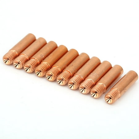 

MIG Welding Contact Tip Heat Resistance Contact Tip 11-35 M6x1.0 Mount Thread Copper For Industry