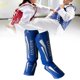 thumbnail image 5 of Espinilleras para Muay Thai, equipo de entrenamiento, protector de espinillas para MMA, protectores de piernas para Azul S, 5 of 8